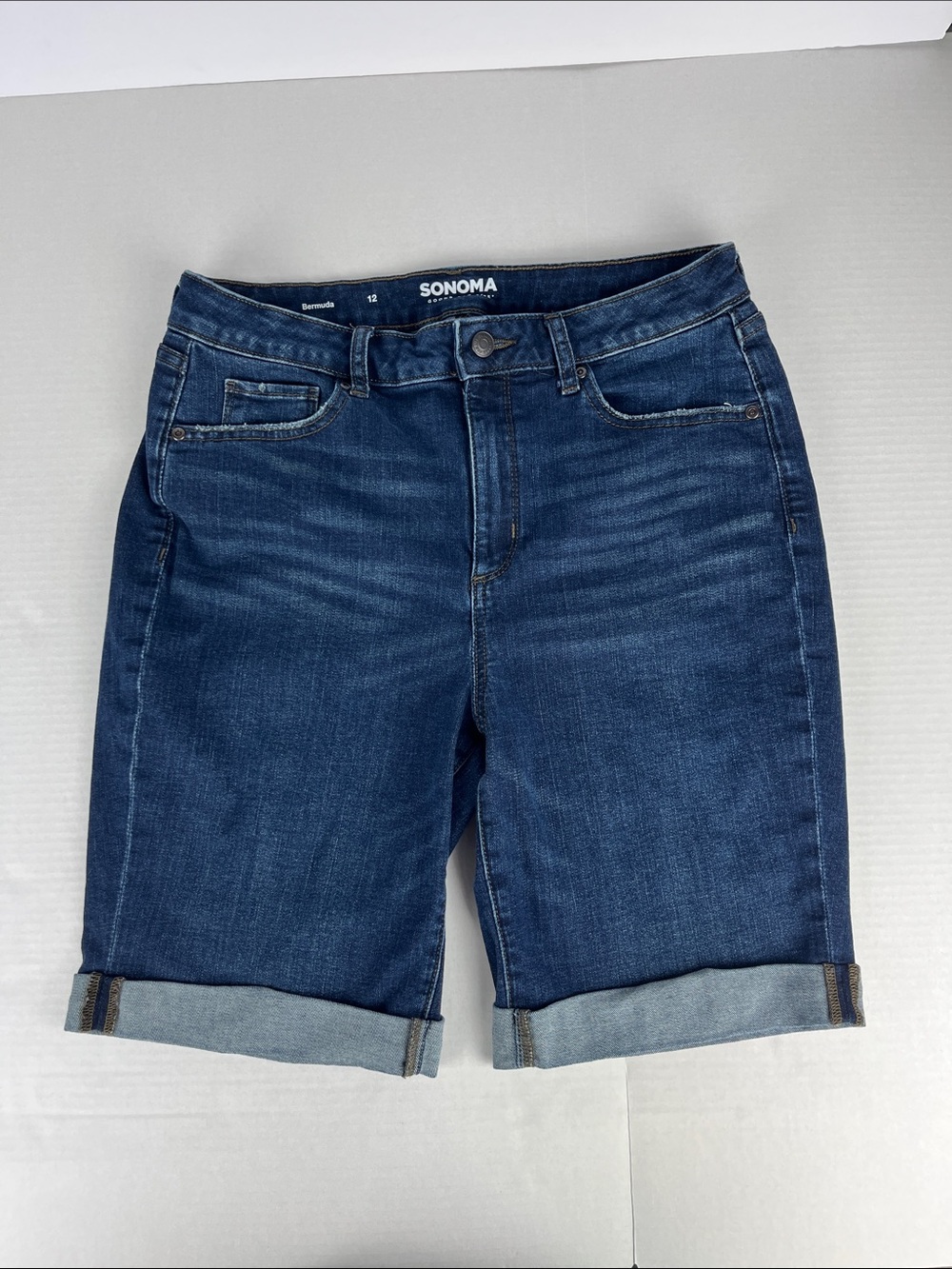 Sonoma High Rise Denim Bermuda shorts- size 12,